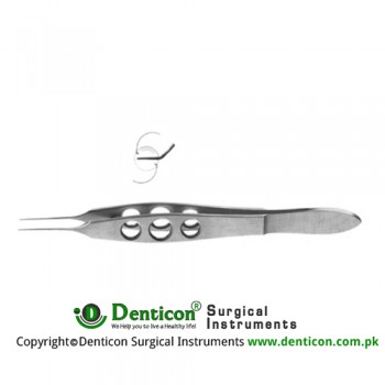 Livernois IOL Holding Forcep Straight - Highly Polished Round Jaws for Holding Soft IOLs Stainless Steel, 10.5 cm - 4"